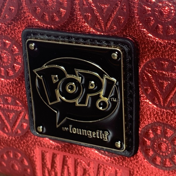 Loungefly Marvel pop Iron Man Cosplay  nwt Pop! Zip Around Wallet - Picture 9 of 15